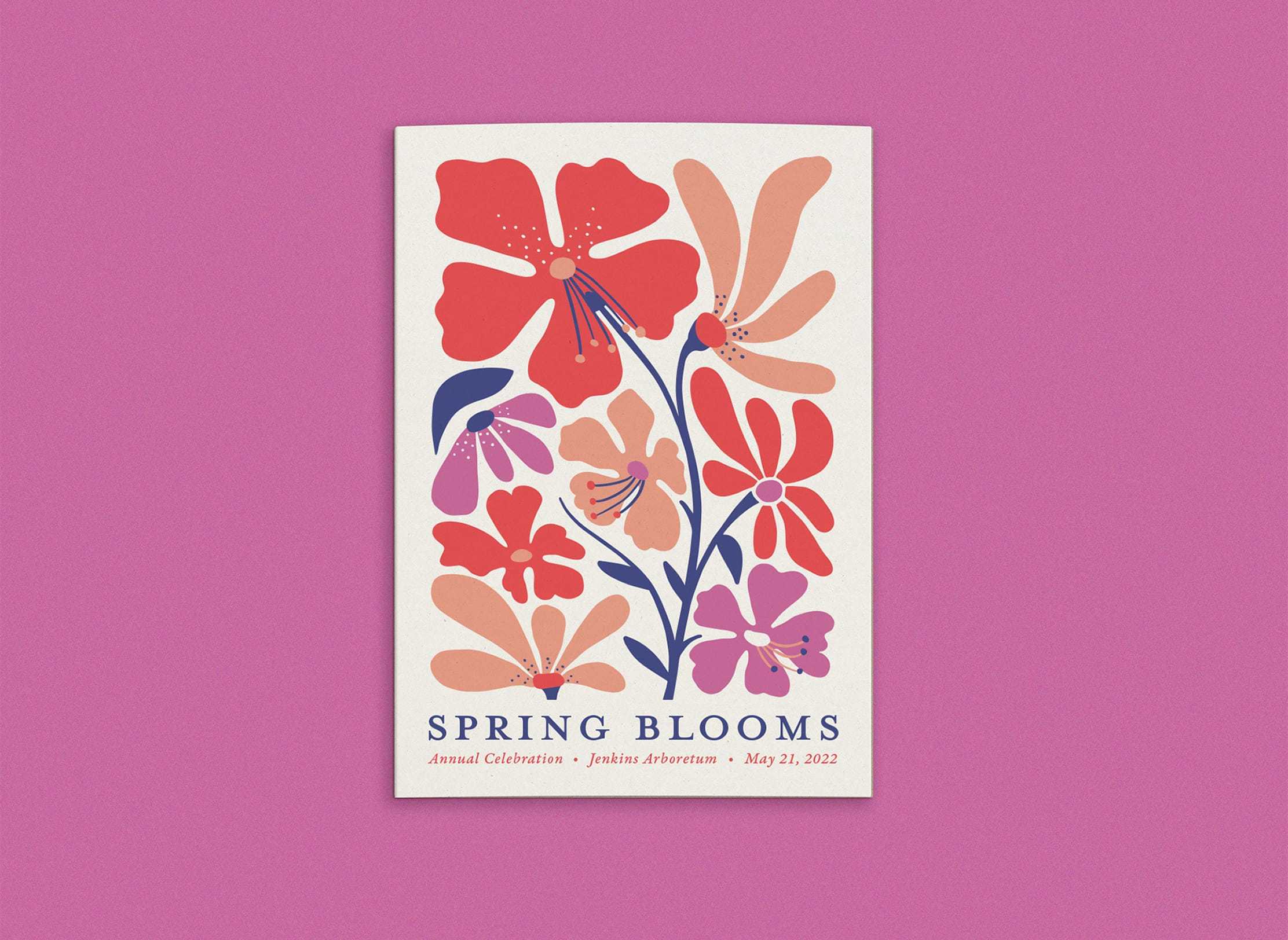 Untuck jenkins spring blooms 2022 invite cover