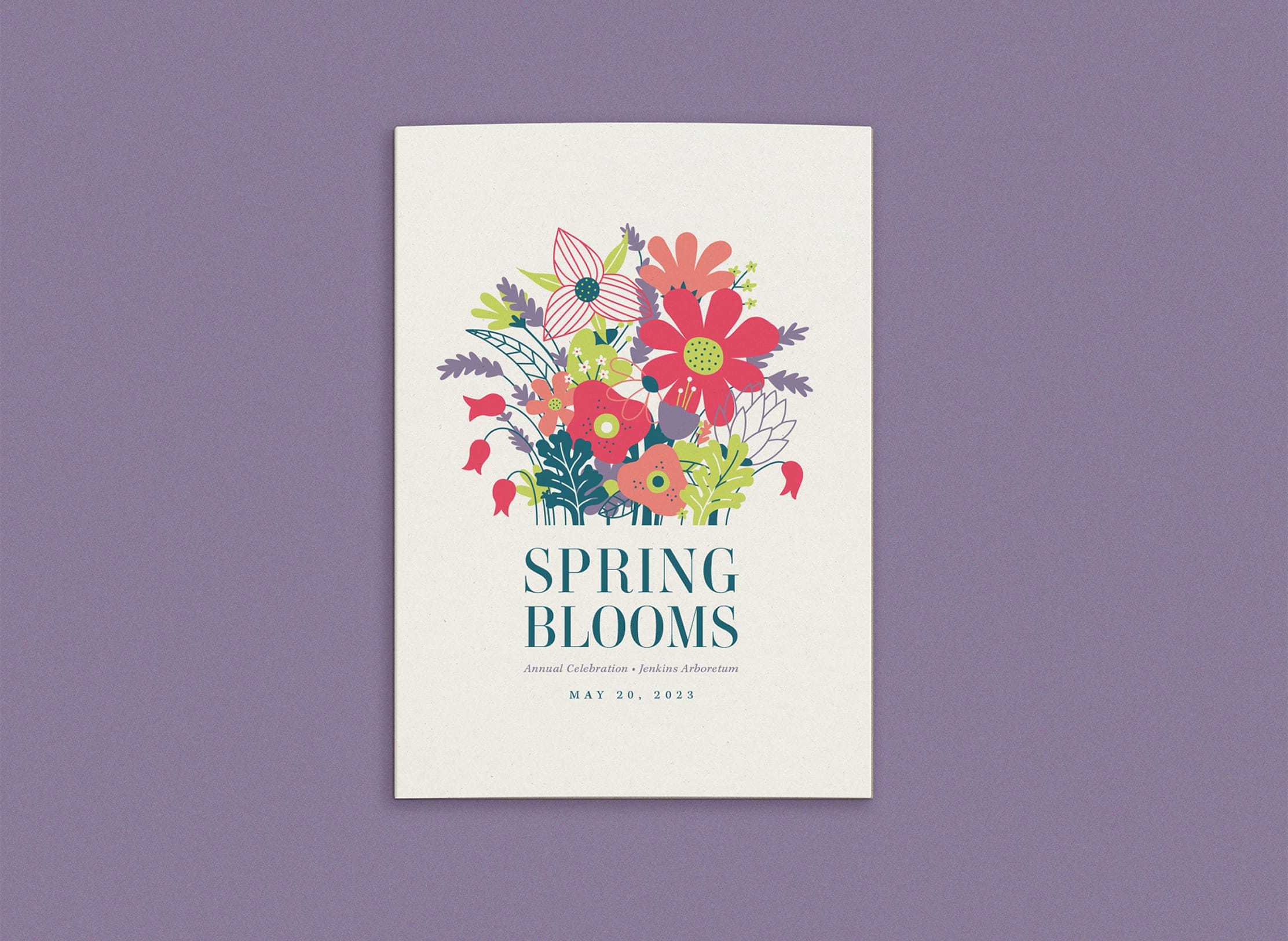 Untuck jenkins spring blooms 2023 invite cover